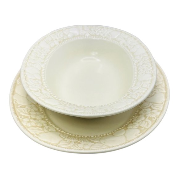 Vintage Vernon ware by Metlox Antiqua Oval Large Platter and Vegetable Bowl Set - Picture 2 of 10